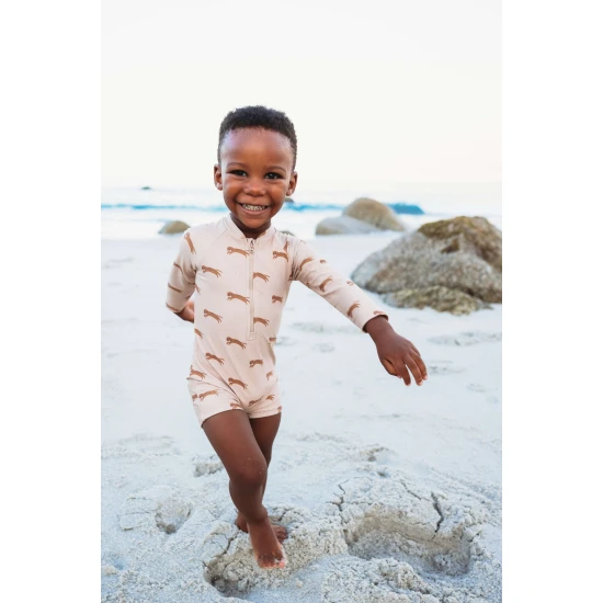 Plavkový overal s UPF 50+ Brown Leopard Swim Essentials