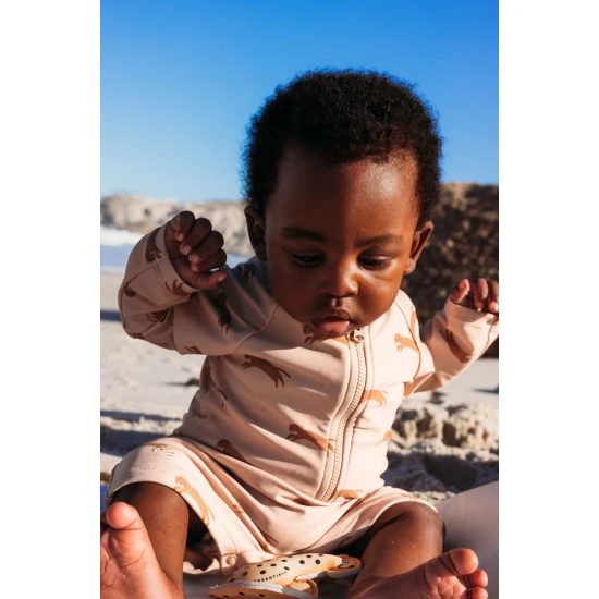 Plavkový overal s UPF 50+ Brown Leopard Swim Essentials