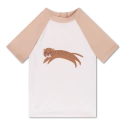 Kúpacie tričko s UPF 50+ Brown Leopard