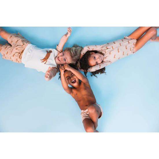 Kúpacie tričko s UPF 50+ Brown Leopard Swim Essentials