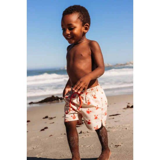 Detské chlapčenské plavky šortky s UPF 50+ Oh Crab Swim Essentials
