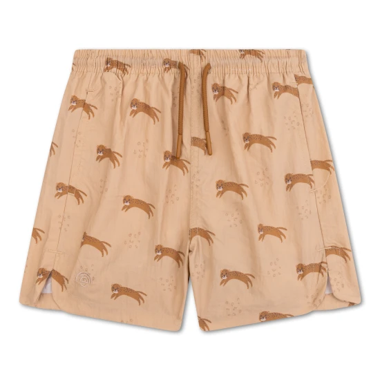 Detské chlapčenské plavky šortky s UPF 50+ Brown Leopard Swim Essentials