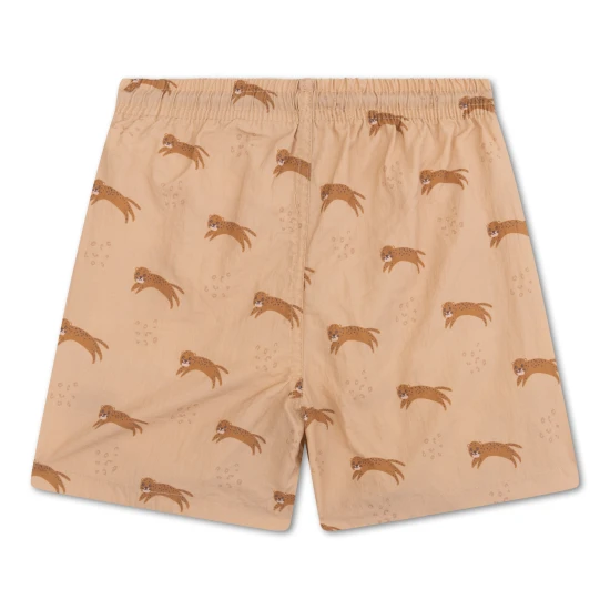 Detské chlapčenské plavky šortky s UPF 50+ Brown Leopard Swim Essentials