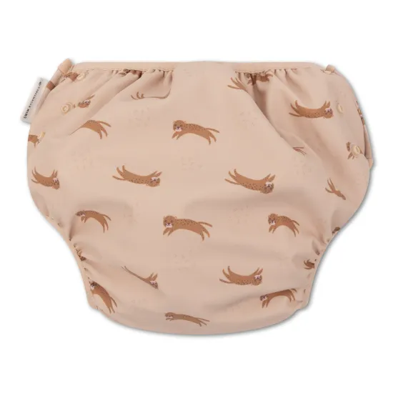 Plavky pre bábätká s UPF 50+ Brown Leopard Swim Essentials