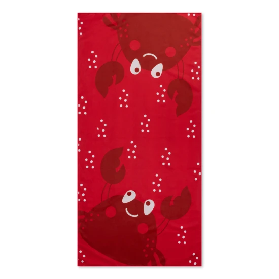 Rýchloschnúc Plážový uterák z mikrovlákna 135 x 65 cm Oh Crab Swim Essentials
