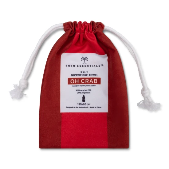Detský plážový uterák z mikrovlákna Oh Crab 135 x 65 cm