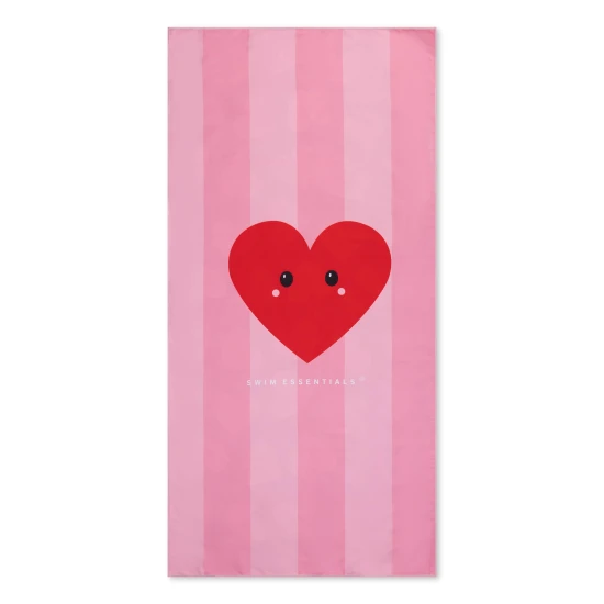 Detský plážový uterák z mikrovlákna Hearts 135 x 65 cm od Swim Essentials