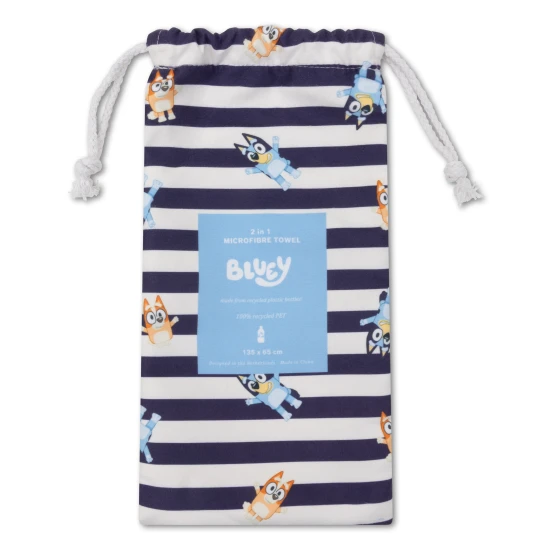 Detský plážový uterák z mikrovlákna Bluey 135 x 65 cm od Swim Essentials