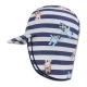 Praktický letný klobúčik pásikavý s ochranou krku od Swim Essentials s Bluey motívom ochráni deti pred UV žiarením.