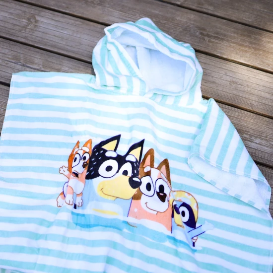 Detské uterákové pončo s kapucňou Bluey Swim Essentials