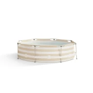 Okrúhly bazén s konštrukciou Essence Luxe Sand White Stripe 305x76