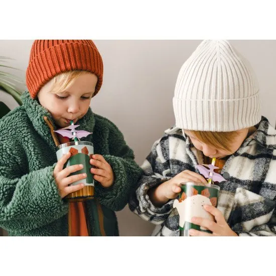 Obaly na poháre s motívom dinosaura na každú detskú oslavu.