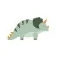 Hravé servítky v tvare dinosaura pre malých oslávencov.