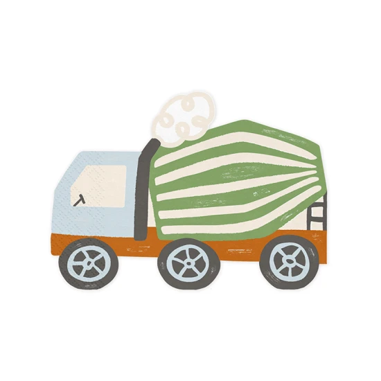 Hravé servítky v tvare autíčka pre malých oslávencov.