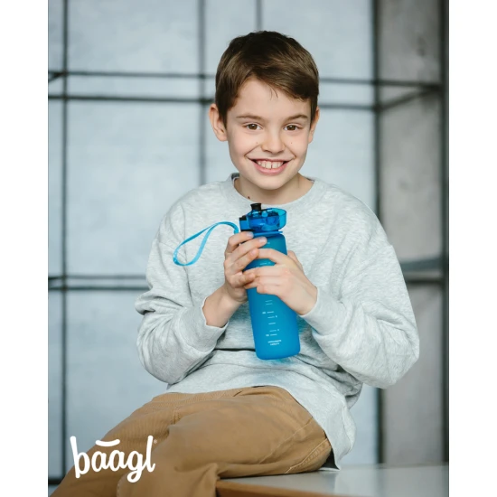 Tritanová fľaša pre deti Logo modrá 500 ml