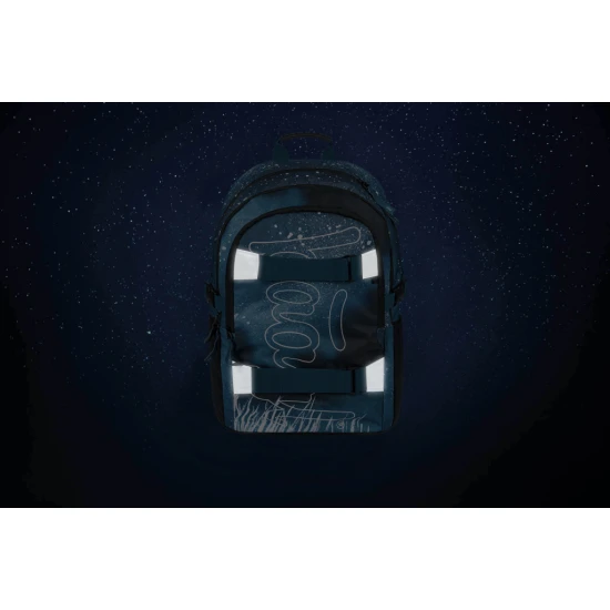 Školská taška Skate Steel – ergonomický batoh so skateboardovými popruhmi, reflexnými prvkami a priehradkou na notebook