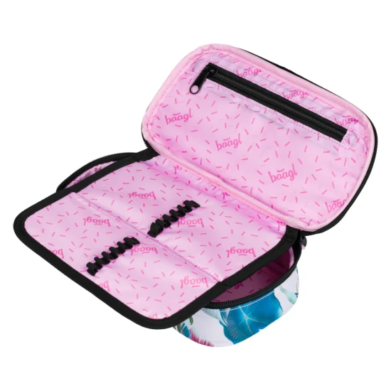 Peračník etui Leafs s moderným dizajnom a praktickými funkciami, ideálny na usporiadanie školských potrieb.