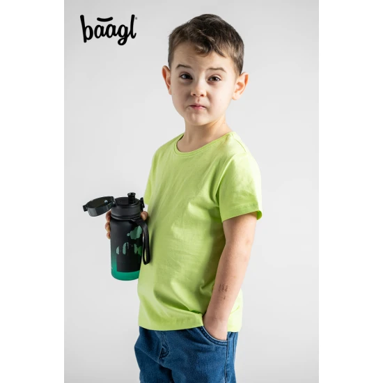 Tritanová fľaša Gradient Drak 350 ml s uzamykateľným viečkom a pútkom