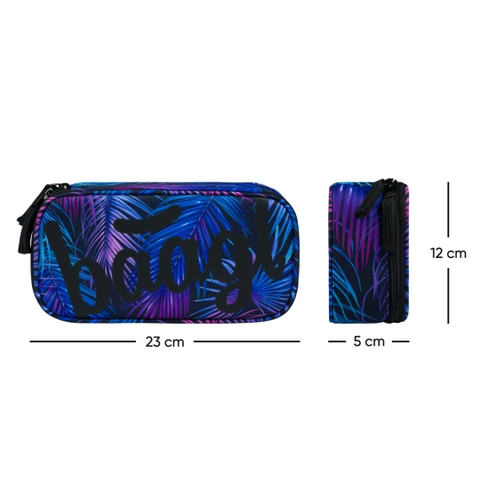 Peračník etui Palm s moderným dizajnom a praktickými funkciami, ideálny na usporiadanie školských potrieb.