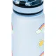 Tritanová fľaša Hippie 500 ml s pútkom a uzamykateľným viečkom, ideálna na nápoje do školy