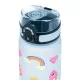 Tritanová fľaša Hippie 500 ml s pútkom a uzamykateľným viečkom, ideálna na nápoje do školy