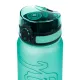 Tritanová fľaša Green 800 ml s pútkom a uzamykateľným viečkom – ideálna na nápoje do školy.