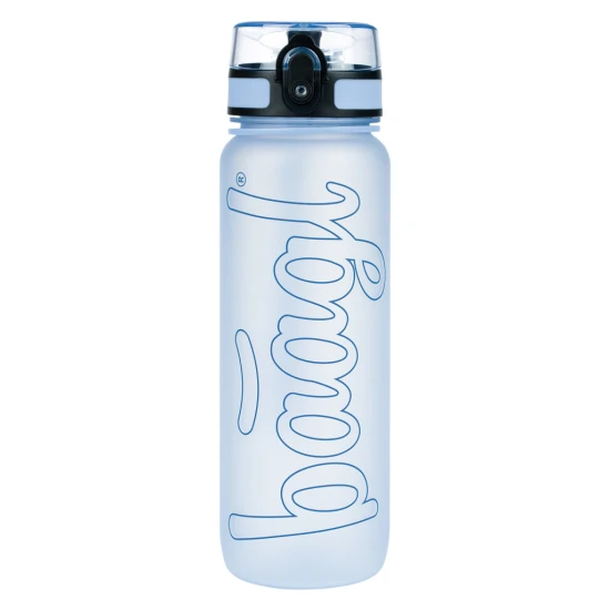 Tritanová fľaša Dast Blue 800 ml s uzamykateľným viečkom a sitkom na ovocné nápoje – ideálna na školu a výlety.