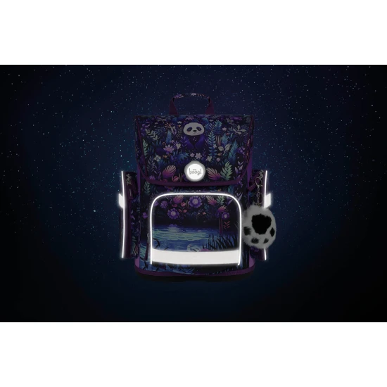 Baagl Ergo Jungle Panda – nastaviteľná školská taška pre prvákov