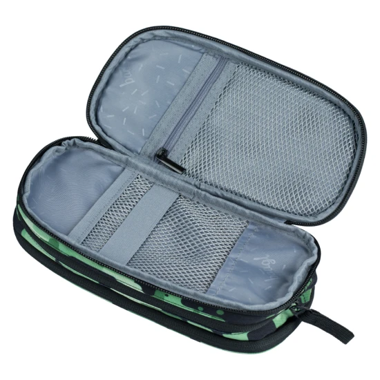 Peračník etui Green s moderným dizajnom a praktickými funkciami, ideálny na usporiadanie školských potrieb.