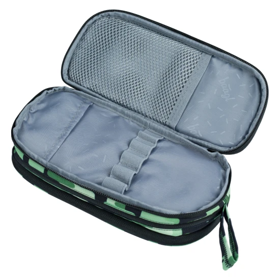 Peračník etui Green s moderným dizajnom a praktickými funkciami, ideálny na usporiadanie školských potrieb.