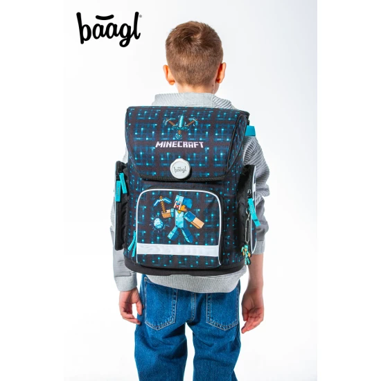 Školská taška Ergo Minecraft Blue Axe
