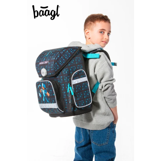 Školská taška Ergo Minecraft Blue Axe