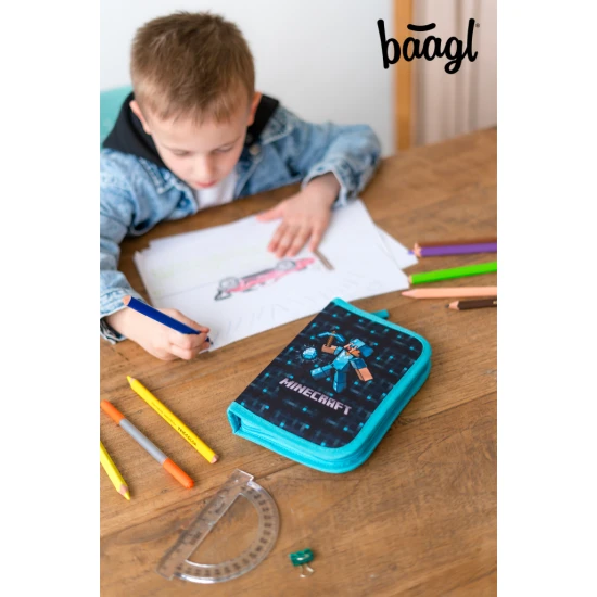 Peračník jednoposchodový Minecraft Blue Axe