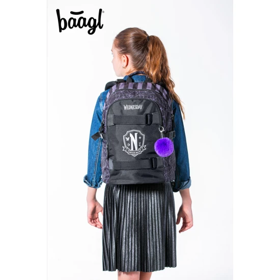 Školský batoh Skate Wednesday Nevermore