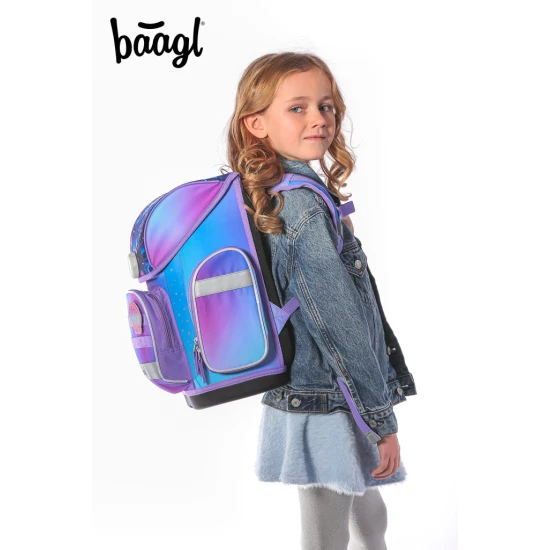 Školská taška Ergo Axolotl – ergonomická taška s dizajnom axolotla, výklopným otváraním a reflexnými prvkami