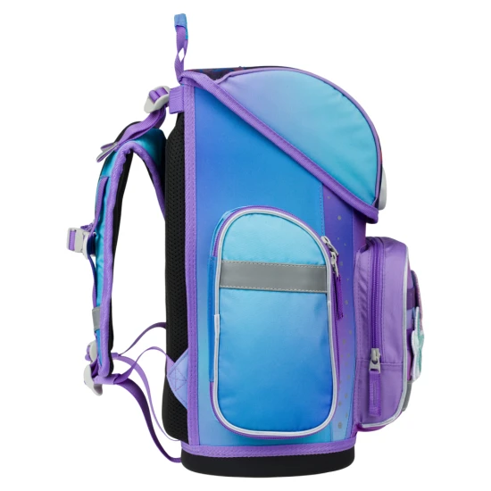 Školská taška Ergo Axolotl – ergonomická taška s dizajnom axolotla, výklopným otváraním a reflexnými prvkami