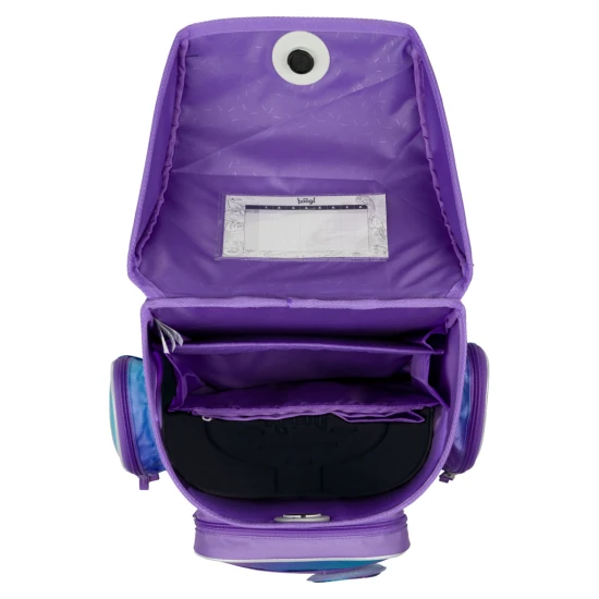 Školská taška Ergo Axolotl – ergonomická taška s dizajnom axolotla, výklopným otváraním a reflexnými prvkami