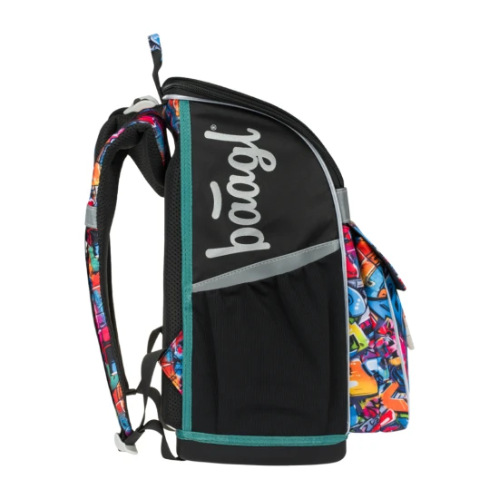 Školská taška Zippy Skatepark– ergonomická taška s originálnym dizajnom, výklopným otváraním a reflexnými prvkami