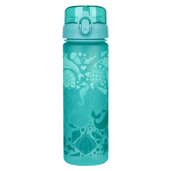 Tritanová fľaša na pitie Delfín 500 ml s praktickým uzáverom a veselým motívom.