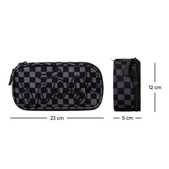 Peračník etui Ska sivý