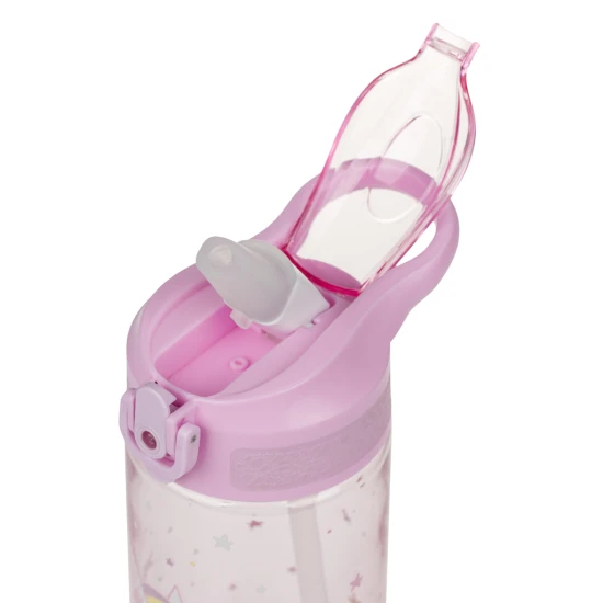 Tritanová fľaša so slamkou Rainbow Unicorn 500 ml