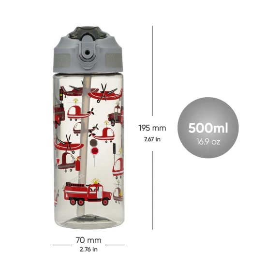 Tritanová fľaša so slamkou Záchranári 500 ml