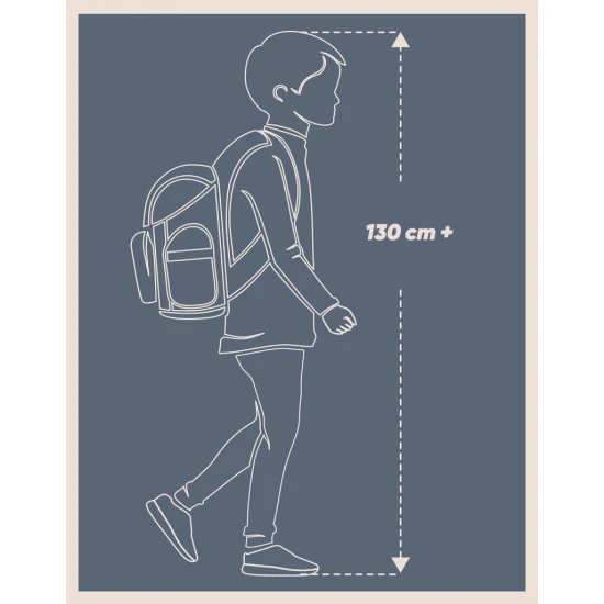 Školská taška Skate Bluelight – ergonomický batoh so skateboardovými popruhmi, reflexnými prvkami a priehradkou na notebook