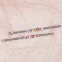 Strieborný náramok na prívesky DISCO