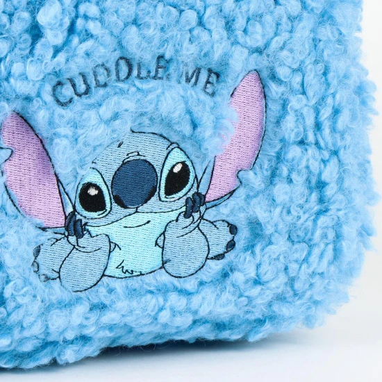 Detský plyšový batoh modrý Stitch, pohodlný a hravý, ideálny na výlety a do škôlky