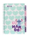 Zápisník špirálový B5 so záložkami Stitch Pastel