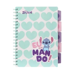Zápisník špirálový B5 so záložkami Stitch Pastel