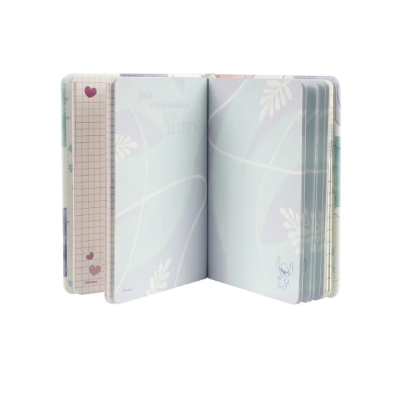 Zápisník B6 so Stitchom, 3D postavičkou, mäkký na dotyk, ideálny na písanie poznámok