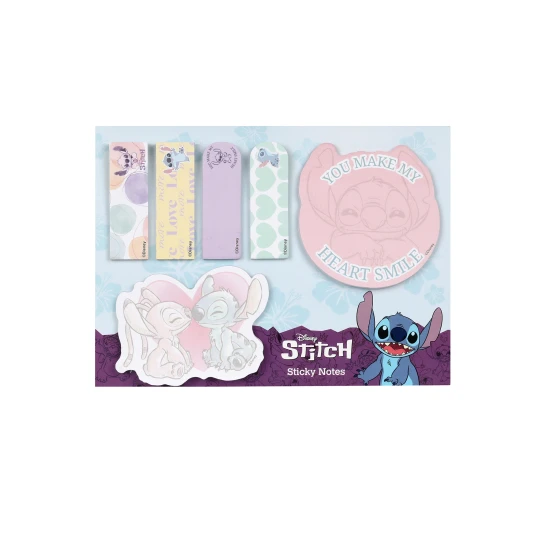 Samolepiace záložky s 3D postavičkou Stitch z Disney, 6 rôznych dizajnov na označovanie strán.