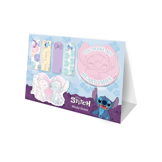 Samolepiace záložky s 3D postavičkou Stitch z Disney, 6 rôznych dizajnov na označovanie strán.